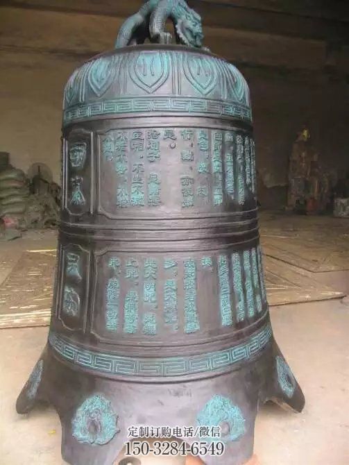 仿古青铜铜钟雕塑生产